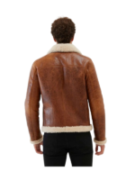 Men’s Shearling Collar Leather Jacket 1