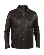 Genuine Leather Black Jacket For Men 3