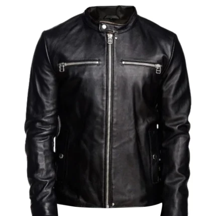Men Black Detachable Hooded Jacket 1