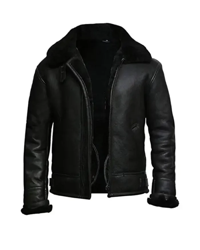 Mens Aviator B3 Shearling Sheepskin Jacket 1