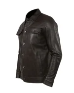 Genuine Leather Black Jacket For Men 2
