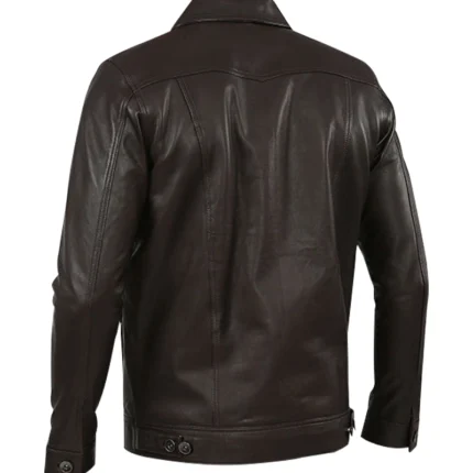 Genuine Leather Black Jacket For Men 1