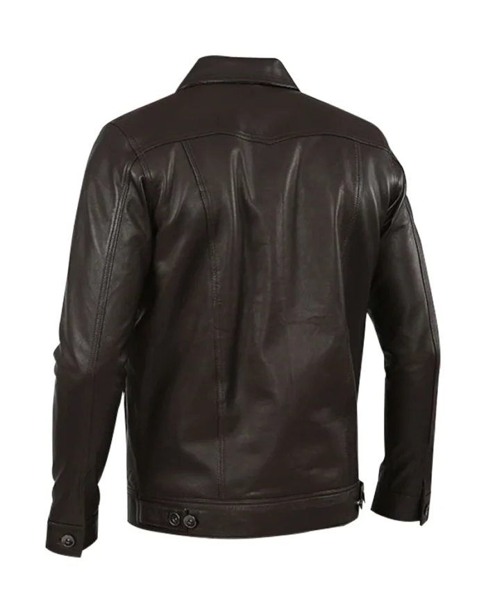 Genuine Leather Black Jacket For Men 1