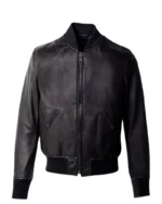 Men Casual Black Bomber Jacket 3