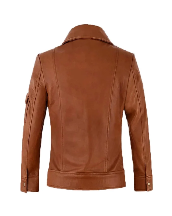 Men’s Genuine Leather Classic Biker Jacket 2