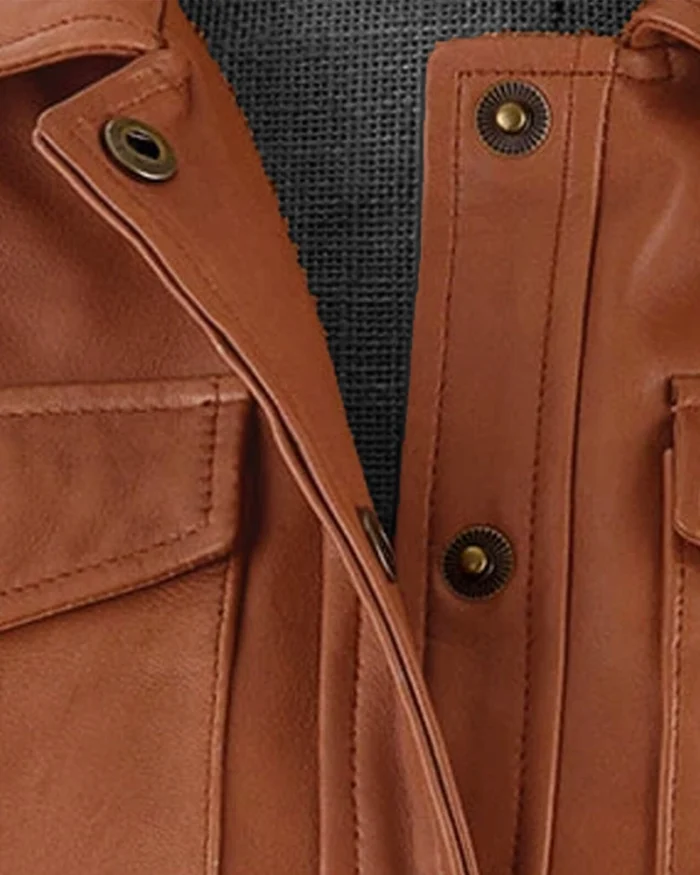 Men’s Genuine Leather Classic Biker Jacket 4