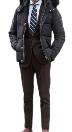 Men’s Charcoal Puffer Jacket 2