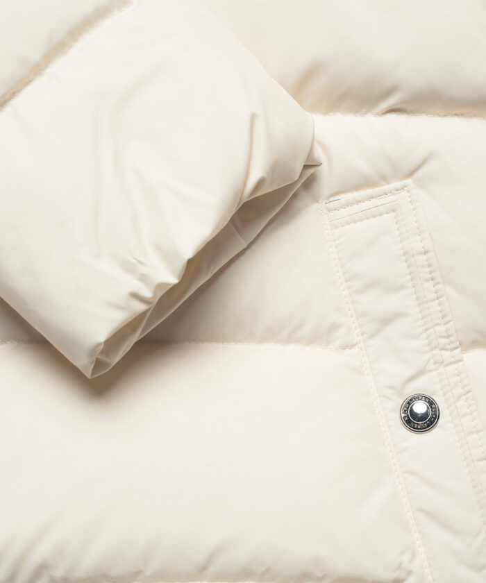 Womens Cream Puffer Jacket 2