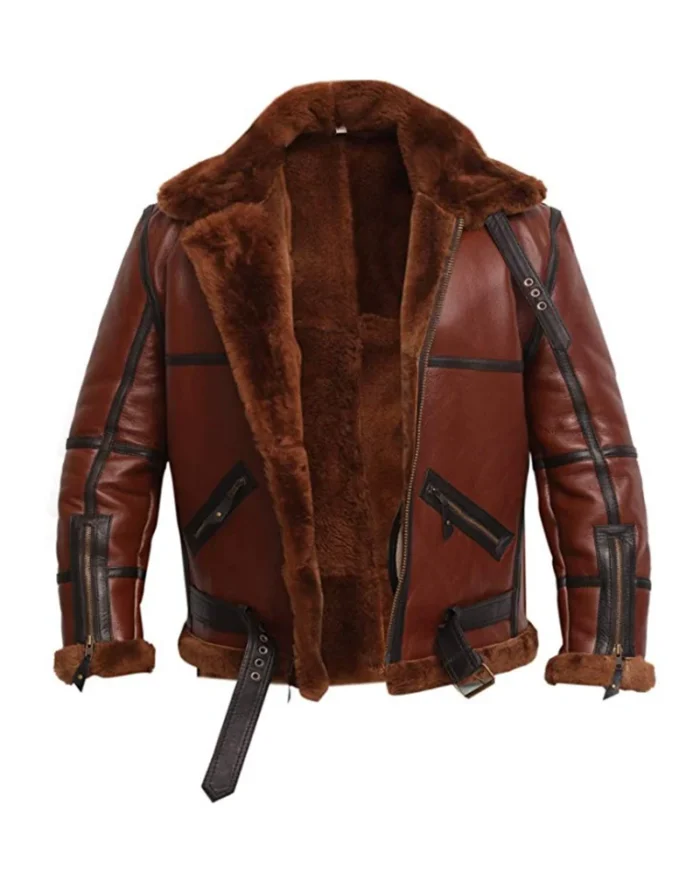 Men’s RAF British Shearling Aviator Jacket 1