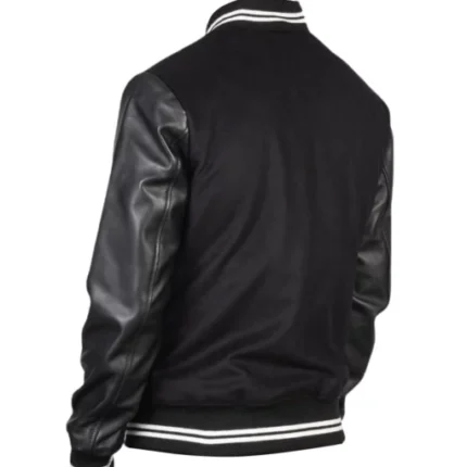 Harrison Black Varsity Jacket 3