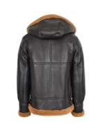 Men Premium Brown B3 Edwardo Ginger Bomber Jacket with Hood 2