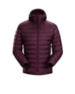 Men’s Burgundy Puffer Jacket 1