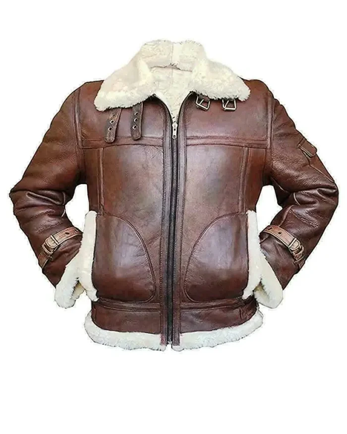 RAF B3 Aviator Shearling Bomber Jacket 1