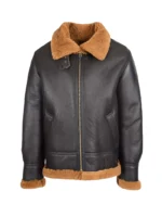 Men Premium Brown B3 Edwardo Ginger Bomber Jacket with Hood 5