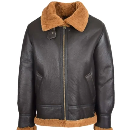 Men Premium Brown B3 Edwardo Ginger Bomber Jacket with Hood 5