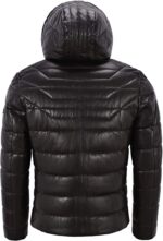 Men’s Black Puffer Hooded Jacket 2