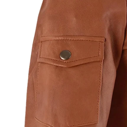Men’s Genuine Leather Classic Biker Jacket 5