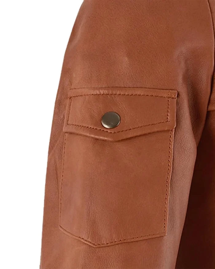 Men’s Genuine Leather Classic Biker Jacket 5
