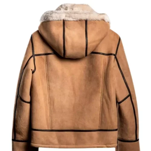 B3 Fur Aviator Shearling Sheepskin Bomber Jacket 2