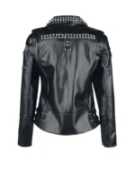 Black Studded Leather Jacket 2