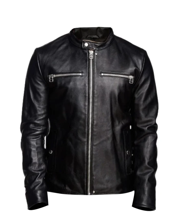 Men Black Detachable Hooded Jacket 1