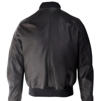 Men Casual Black Bomber Jacket 3