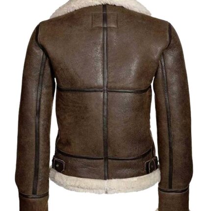 Women’s Shearling Brown Jacket 2