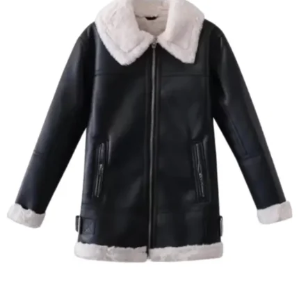 Women B3 Shearling Leather Coat 1