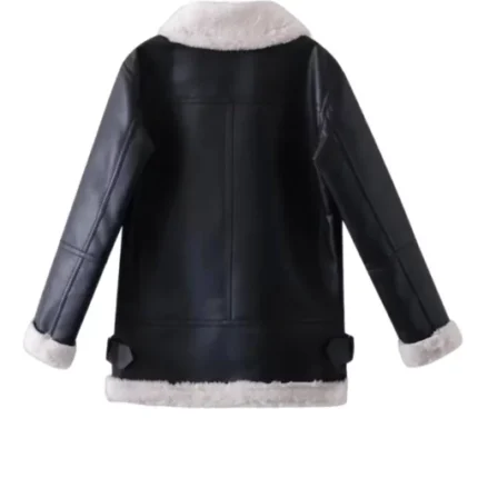 Women B3 Shearling Leather Coat 2