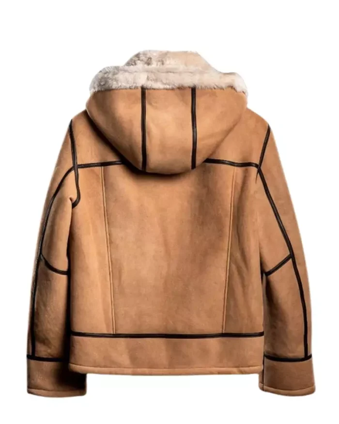 B3 Fur Aviator Shearling Sheepskin Bomber Jacket 2