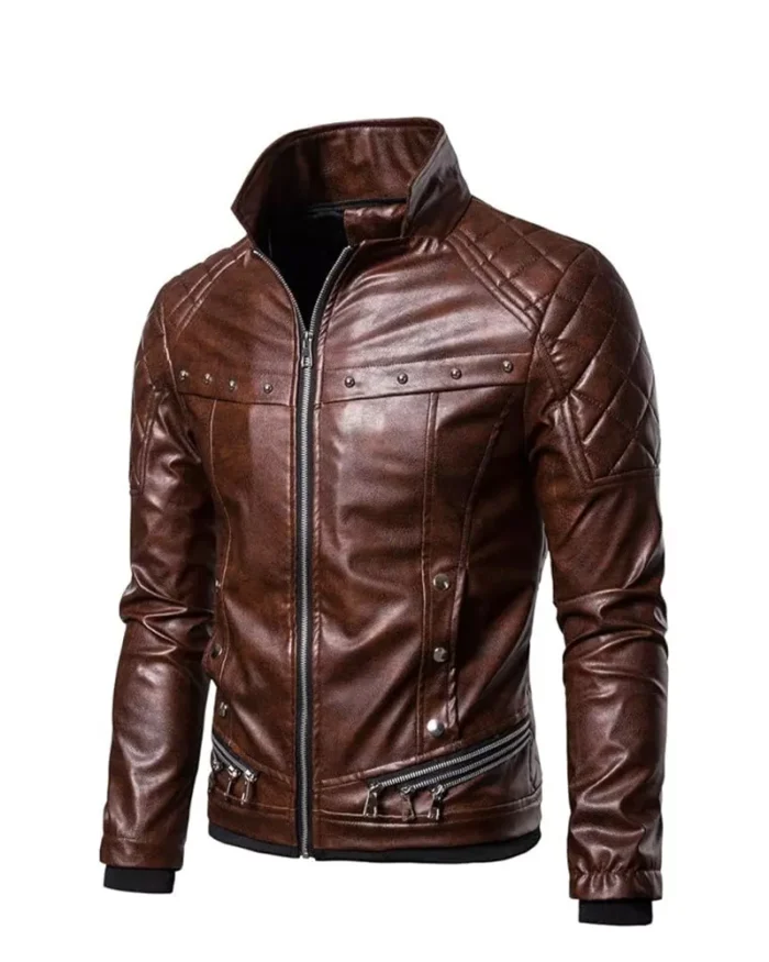 Men’s Brown Retro Aviator Jacket 2