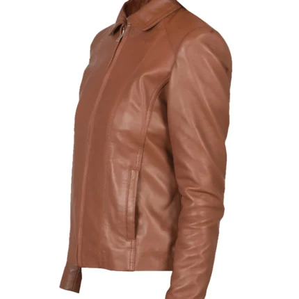 Colette Brown Leather Jacket 2