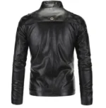Women Black Leather Motorcycle Jacket 2