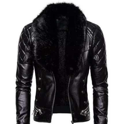 Men’s Black Retro Aviator Jacket 1