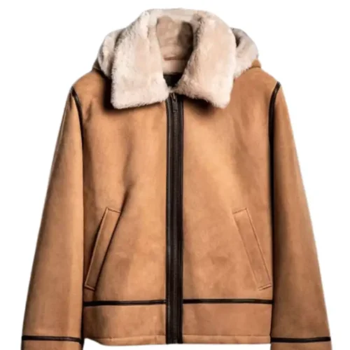 B3 Fur Aviator Shearling Sheepskin Bomber Jacket 1