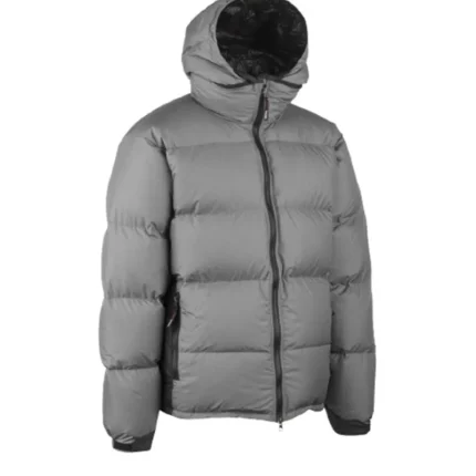 Women’s Grey Puffer Down Jacket 2