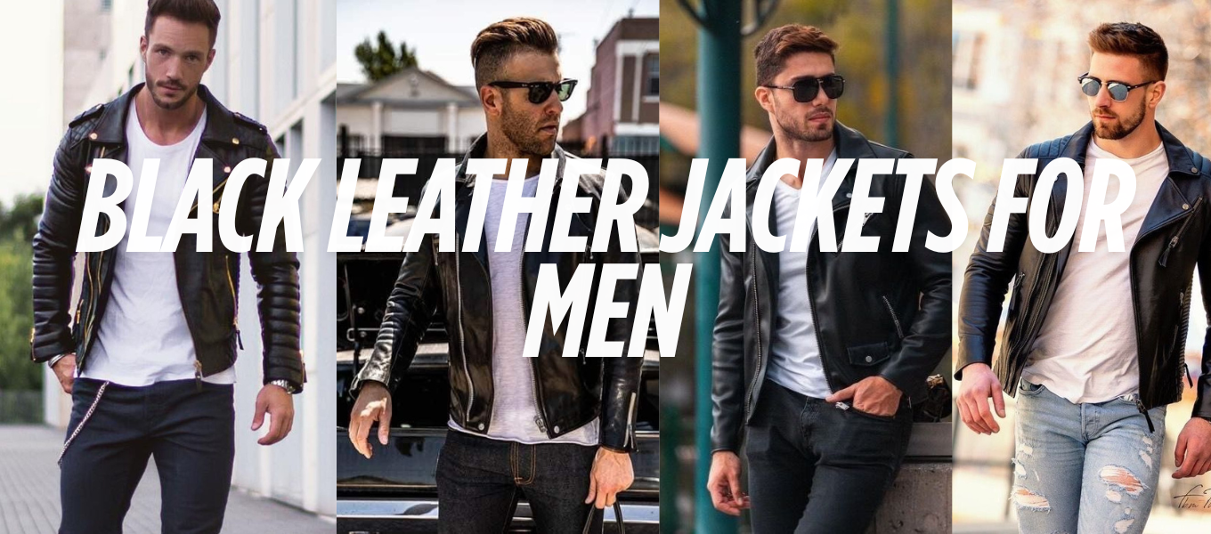 Black Leather Jackets For Men banner