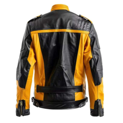 Men Vintage Cafe Racer Retro Leather Jacket 1