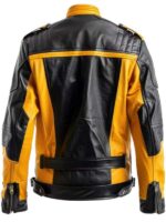 Men Vintage Cafe Racer Retro Leather Jacket 2