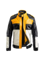 Men Vintage Cafe Racer Retro Leather Jacket 2