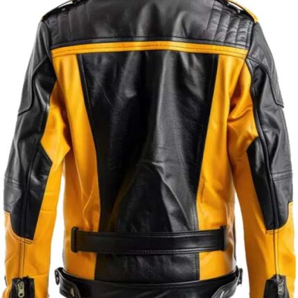 Men Vintage Cafe Racer Retro Leather Jacket 2