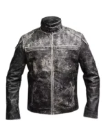 Mens Vintage Retro Distressed Black Antique Jacket 2