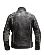 Mens Vintage Retro Distressed Black Antique Jacket 3