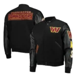 Washington Commanders Black Varsity Jacket 3
