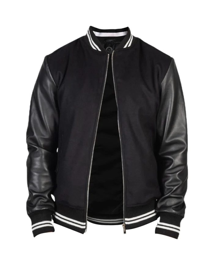 Harrison Black Varsity Jacket 2