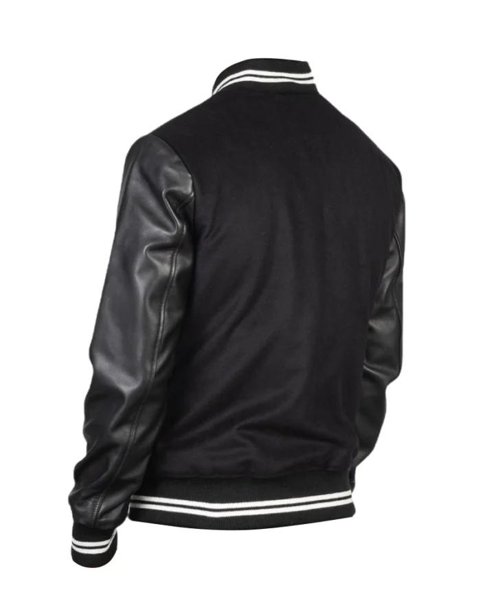 Harrison Black Varsity Jacket 3