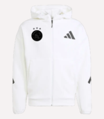 2025 Ajax Adidas ZNE Zip-up White Hooded Jacket