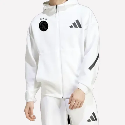 Ajax Adidas ZNE White Hoodie Jacket