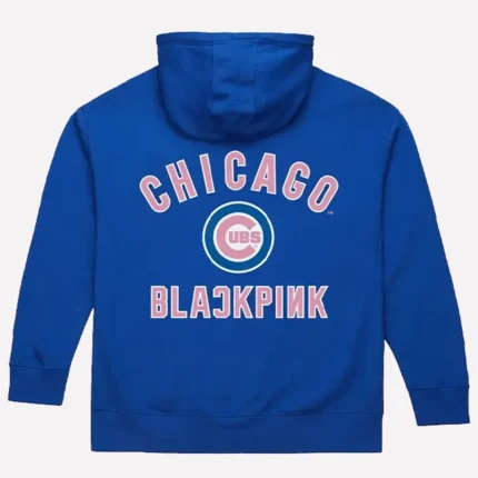 Chicago Cubs Mitchell & Ness x BLACKPINK Royal Limited Edition Pullover Hoodie