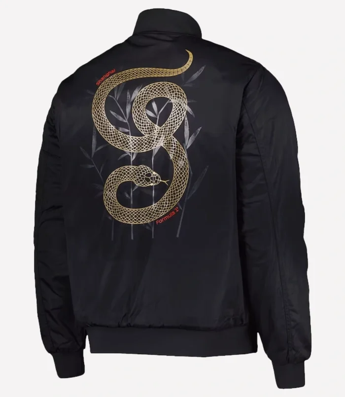 2025 Formula 1 Year of the Snake Bomber Jacket Black